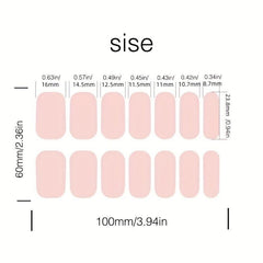 Rainbow Full Cover Nail Stickers Pride Month Waterproof Gel Stickers