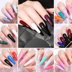 100 Long Ballet Nail Candy Patches - Nail Art Manicure Solid Patches