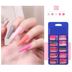 100 Long Ballet Nail Candy Patches - Nail Art Manicure Solid Patches