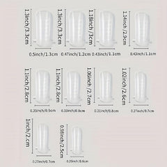 Poly Extension Gel Dual Nail Form 100pcs Oval Nails Natural Curvature