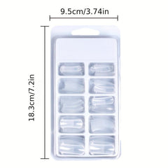 Poly Extension Gel Dual Nail Form 100pcs Oval Nails Natural Curvature