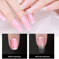 Poly Extension Gel Dual Nail Form 100pcs Oval Nails Natural Curvature
