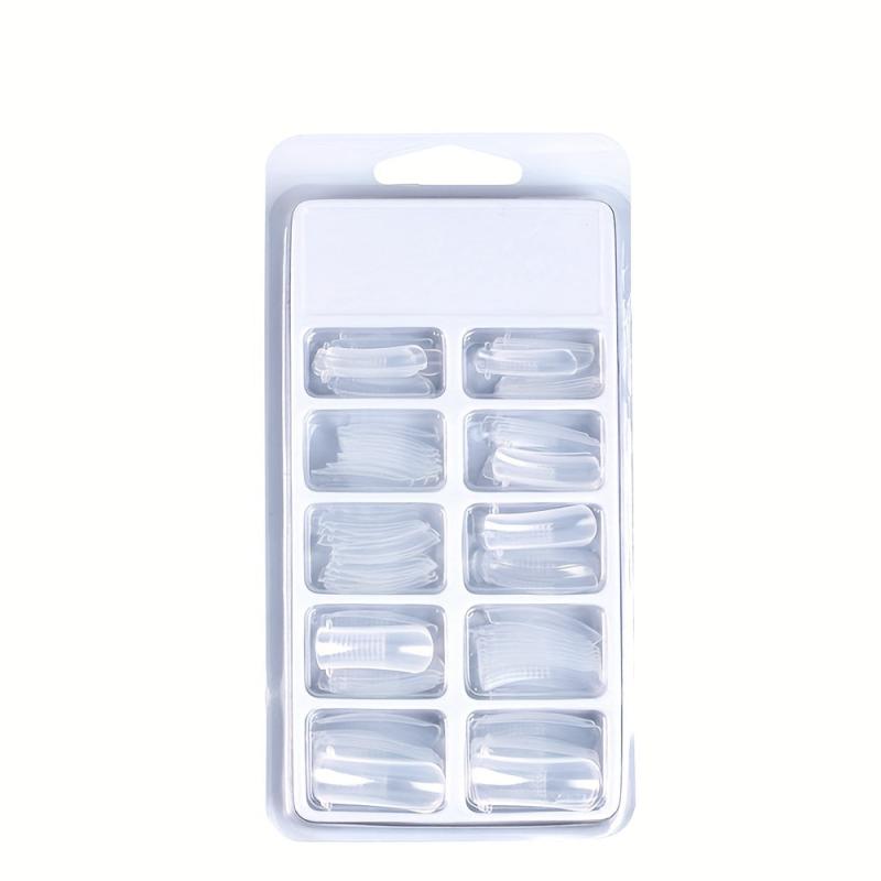 Poly Extension Gel Dual Nail Form 100pcs Oval Nails Natural Curvature