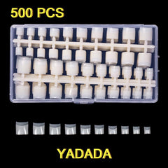 200-500 Pcs Short Square False Nails Tips Acrylic Artificial Tip Manicure