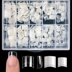 200-500 Pcs Short Square False Nails Tips Acrylic Artificial Tip Manicure