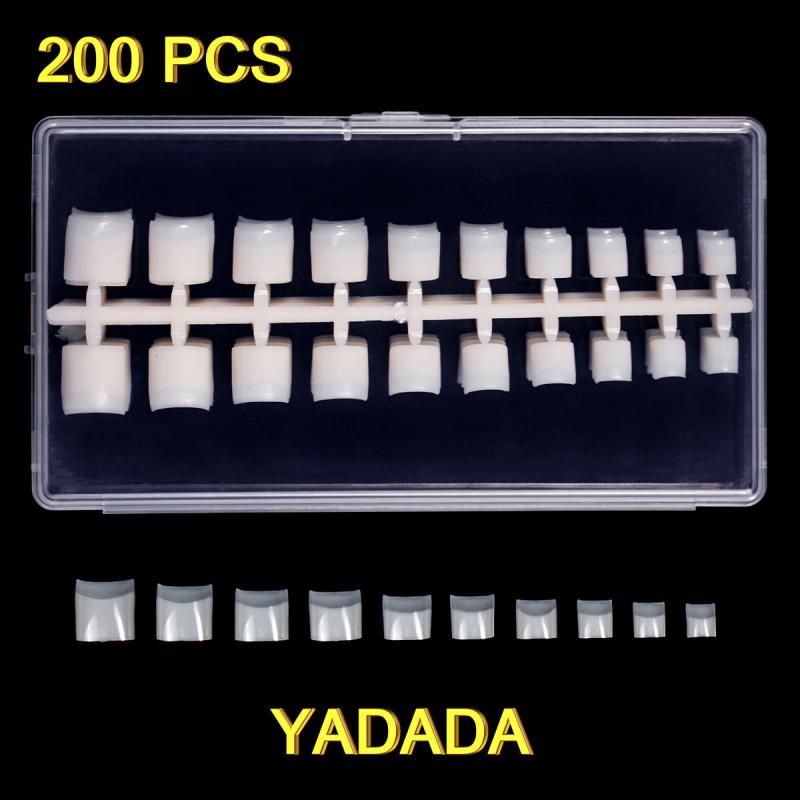 200-500 Pcs Short Square False Nails Tips Acrylic Artificial Tip Manicure