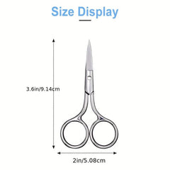 Small Eyebrow Scissors Stainless Steel Fine Tip Nose Hair Scissors