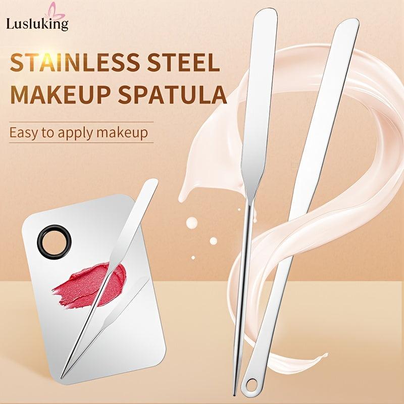 Stainless Steel Nail Palette Stick Makeup Mixing Stick
