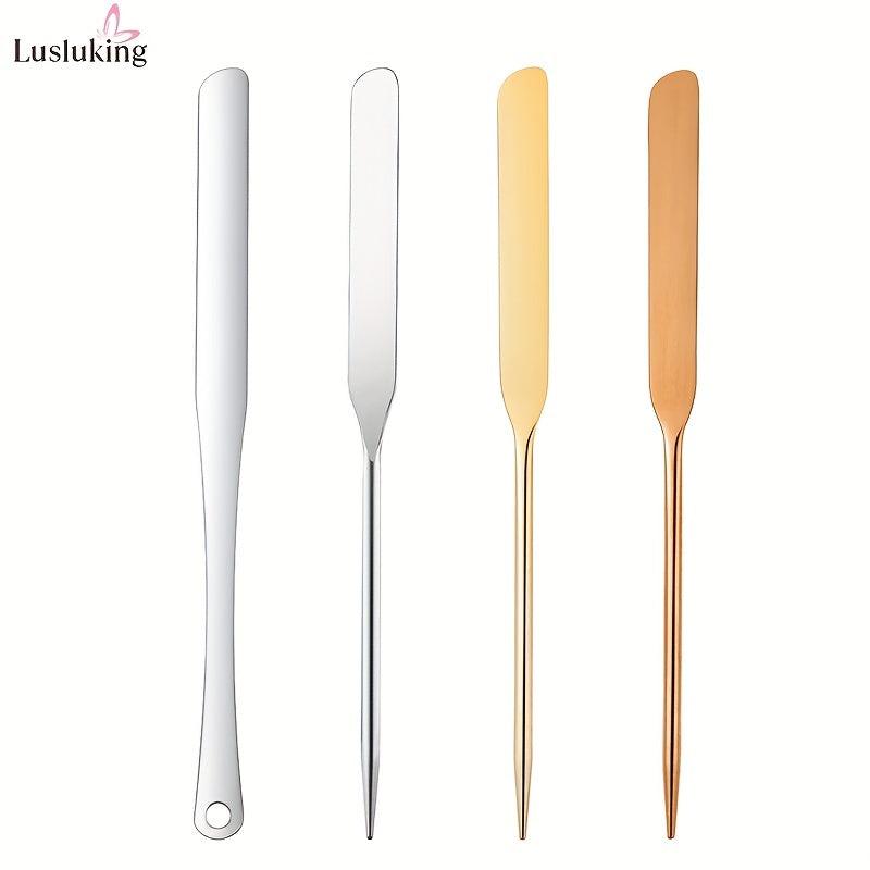 Stainless Steel Nail Palette Stick Makeup Mixing Stick