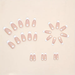 Gentle Girl Nail Sheet Mid Length Ballet Type Nail Polish