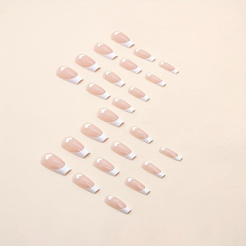 Gentle Girl Nail Sheet Mid Length Ballet Type Nail Polish