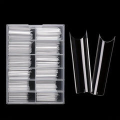 Clear Nail Tips 240pcs French Nail Tips Extra Long C Curve Nail Tips