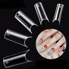 500 pcs French Acrylic False Nails Clear Tips Long Lasting