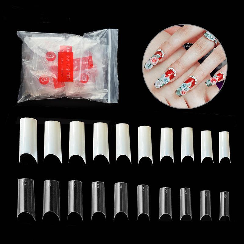 500 pcs French Acrylic False Nails Clear Tips Long Lasting