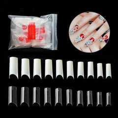 500 pcs French Acrylic False Nails Clear Tips Long Lasting