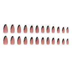 Glossy Almond Pink Press On Nails for Women & Girls