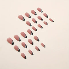 Glossy Almond Pink Press On Nails for Women & Girls