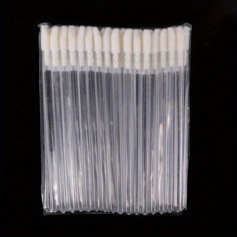 50pcs Disposable Crystal Rod Lip Brush Portable Glitter Lip Brush