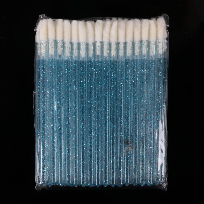 50pcs Disposable Crystal Rod Lip Brush Portable Glitter Lip Brush