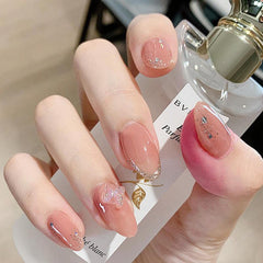 Y2K 3D Nail Strips Glossy Wraps Nail Polish Sticker Self Adhesive Decal