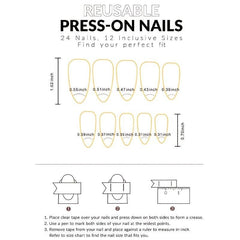 Pink Leopard Print & Stripe Press On Nails for Women & Girls