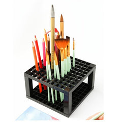 96 Holes Pencil Brush Holder Organizer Storage Rack