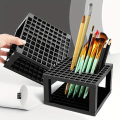 96 Holes Pencil Brush Holder Organizer Storage Rack
