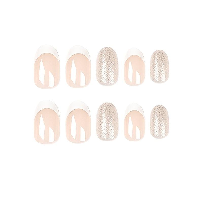 Nude Pink Press On Nails for Women Long Lasting Acrylic Tips