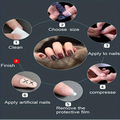 240pcs Waterproof Double Sided Adhesive Nail Tabs - Easy Apply
