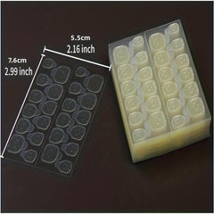 240pcs Waterproof Double Sided Adhesive Nail Tabs - Easy Apply