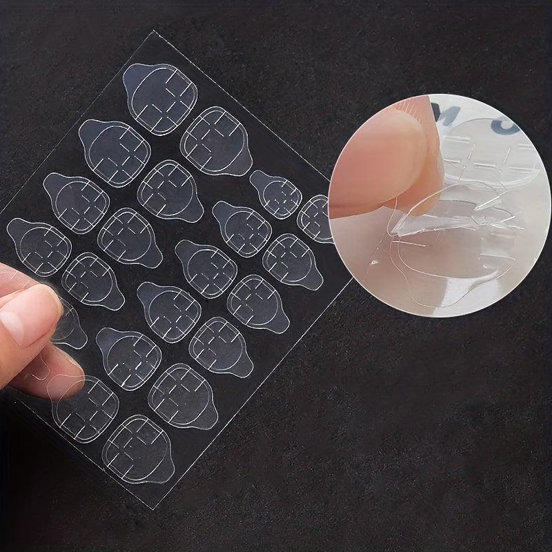 240pcs Waterproof Double Sided Adhesive Nail Tabs - Easy Apply
