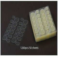 240pcs Waterproof Double Sided Adhesive Nail Tabs - Easy Apply
