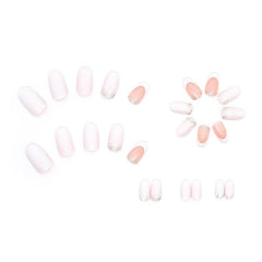 Glittery Full Cover Stick On Acrylic Nails for Women