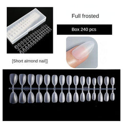 240pcs Soft Gel Nail Tips Matte Clear Acrylic Nail Tips For Nail Extension