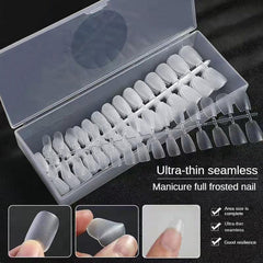 240pcs Soft Gel Nail Tips Matte Clear Acrylic Nail Tips For Nail Extension