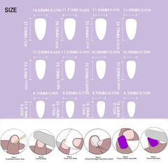 Pink Square Press On Nails Full Coverage False Nails