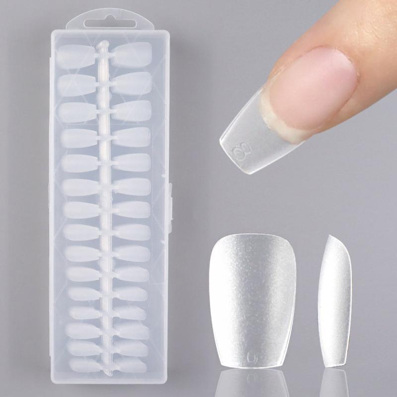 240 pcs Square Press On Nails Full Cover Short False Nails for Nail Extension