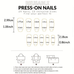 24pcs Glossy Nude Pink Press On Nails Medium Almond False Nails for Women