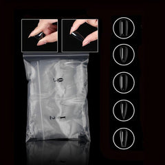 500 Clear Full Cover Ballerina Nails Long Press On Nails with Box