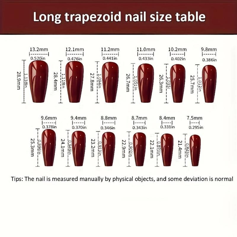 Christmas Plaid Nail Patch Red Glitter Snowflake False Nails Xmas