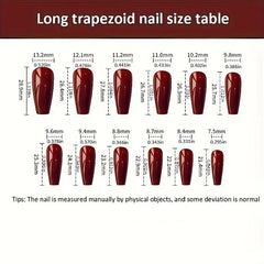 Christmas Plaid Nail Patch Red Glitter Snowflake False Nails Xmas