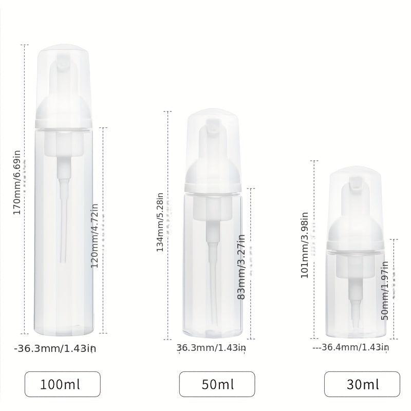 Foam Bottle With Pump 30ml 50ml 100ml Empty Dispenser