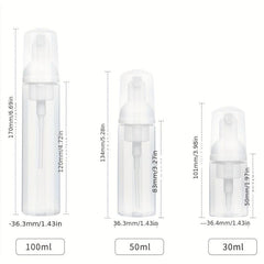 Foam Bottle With Pump 30ml 50ml 100ml Empty Dispenser