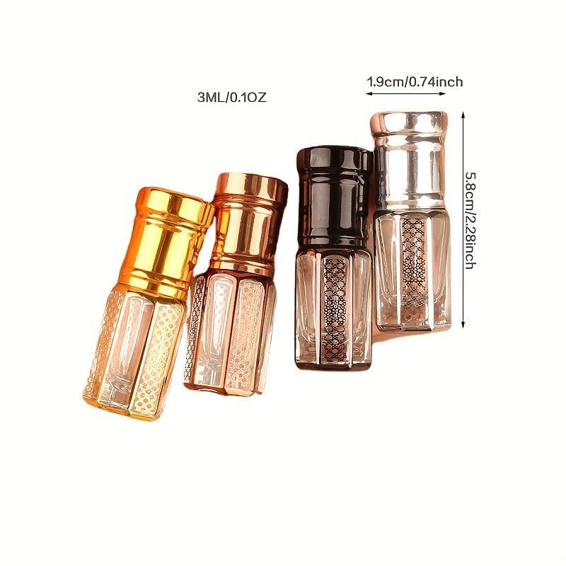 4pcs Refillable Roller Bottles for Perfume Essential Oils