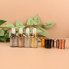 4pcs Refillable Roller Bottles for Perfume Essential Oils
