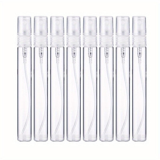 Mini Clear Spray Bottle 8pcs 10ml Glass Spray Bottle Empty Fine Mist