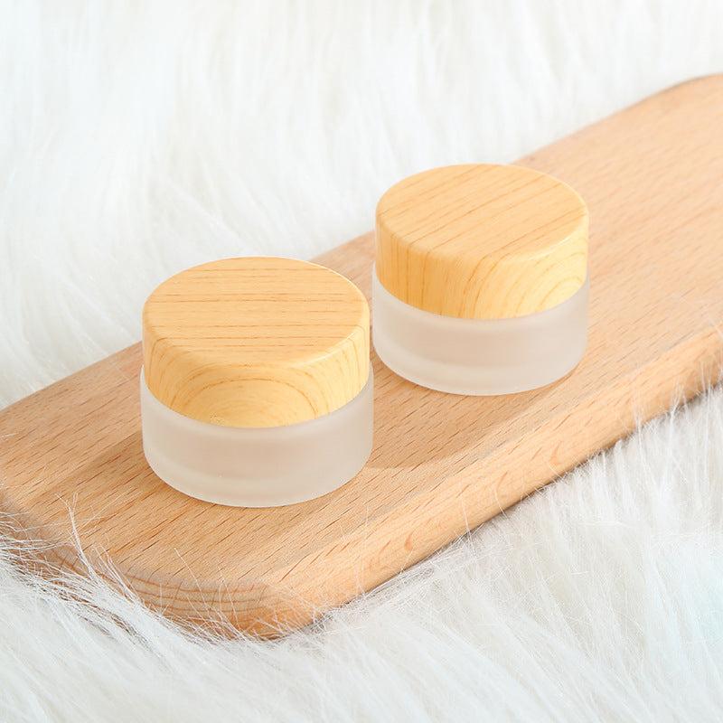 Wood Grain Lid Cream Jar for Makeup Lotion Eco Friendly