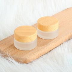 Wood Grain Lid Cream Jar for Makeup Lotion Eco Friendly