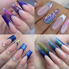24pcs Silicone French Manicure Stickers & Nail Molds for Nail Art