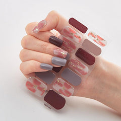 3D Bronzing Laser Nail Strips with Glitter for Nail Art DIY